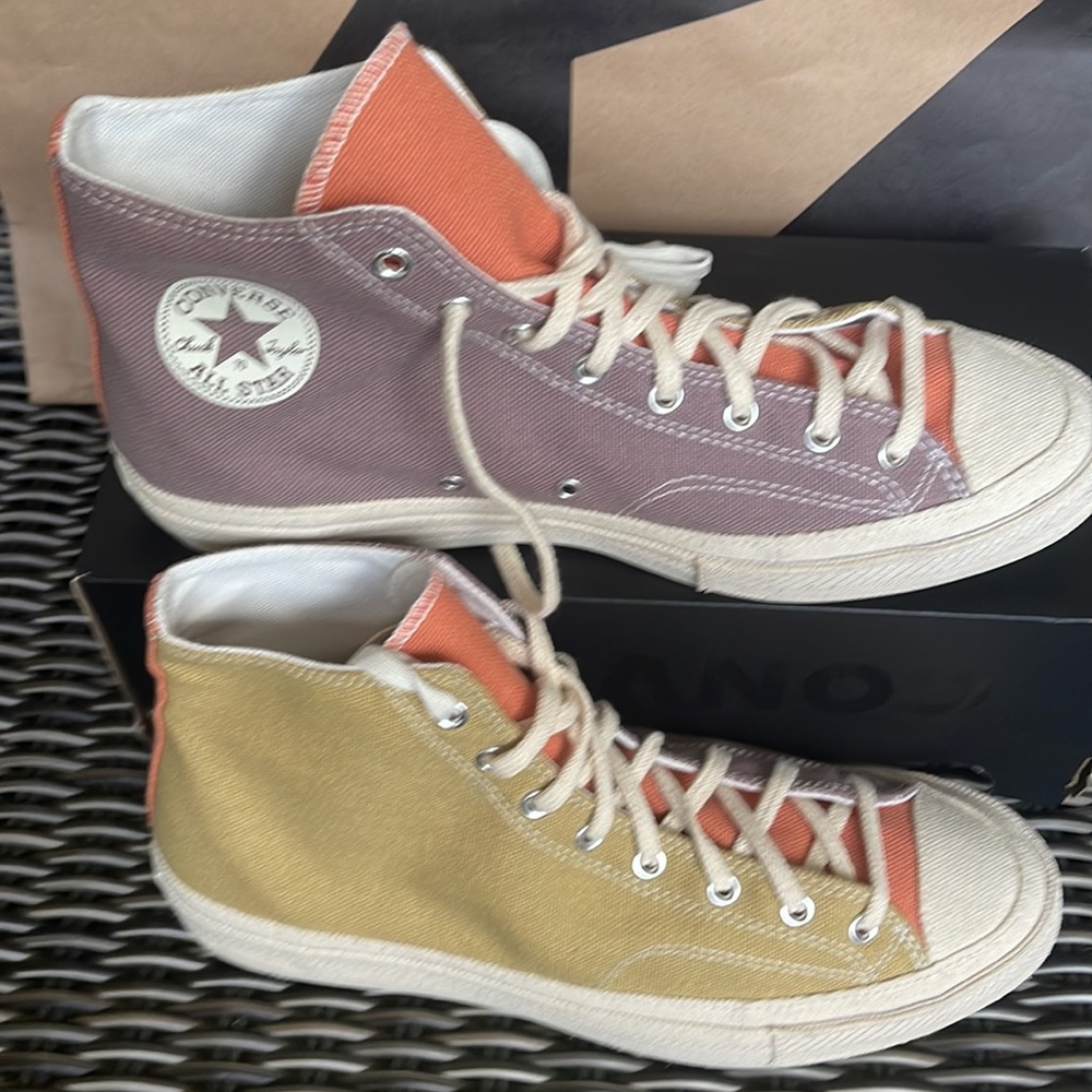 Converse Chuck Taylor 70 All Star Hi Prairie Sand/Noble Grey/Egret mens - Picture 2 of 16